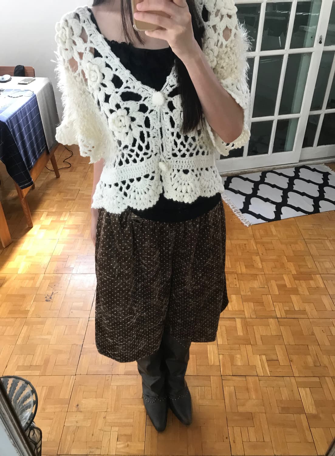 vintage crochet cardigan 상품이미지3
