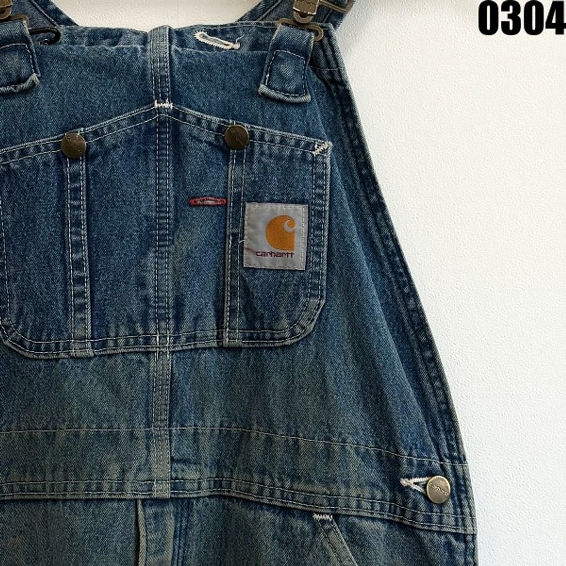 칼하트 데님 오버롤 워크 팬츠 34X30 0304  상품이미지2