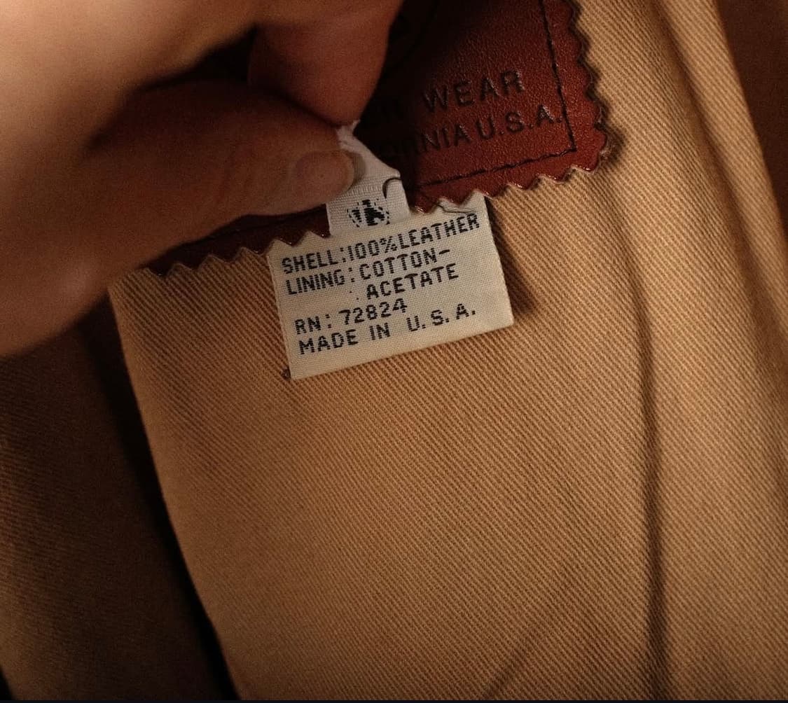 골든베어 90s A-2 레더 자켓 상품이미지8