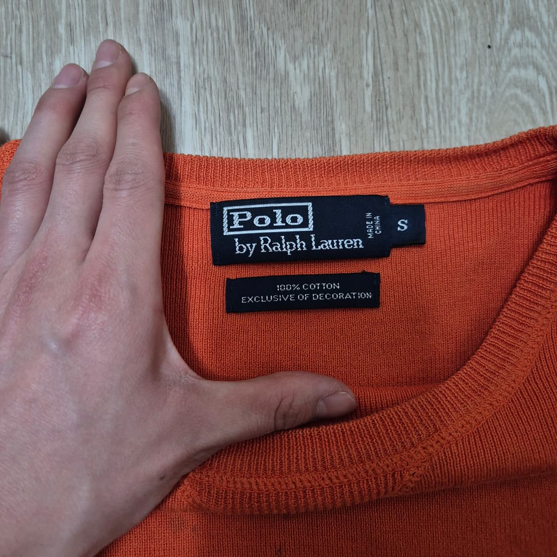 폴로 랄프로렌 스몰포니 오랜지 니트 S(90) 상품이미지6