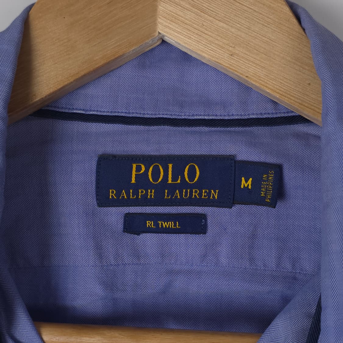 폴로 랄프로렌 RL 트윌 코튼셔츠 스카이블루 (M) 상품이미지4