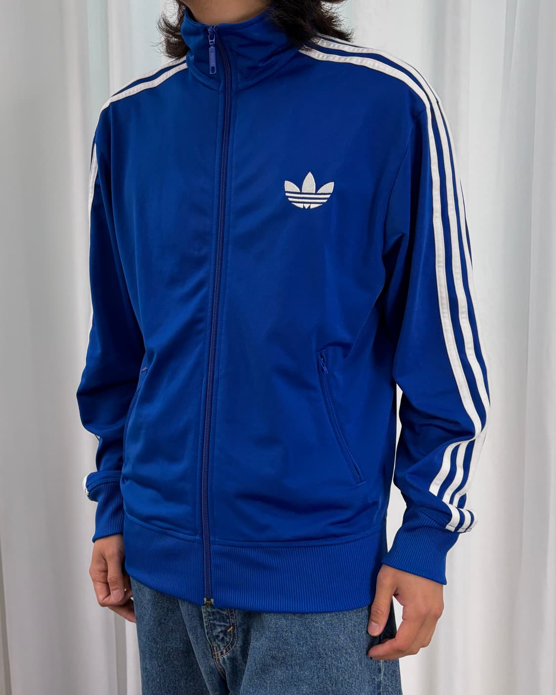 [L]아디다스 구형 파이어버드 블루 트랙탑 져지 상품이미지1