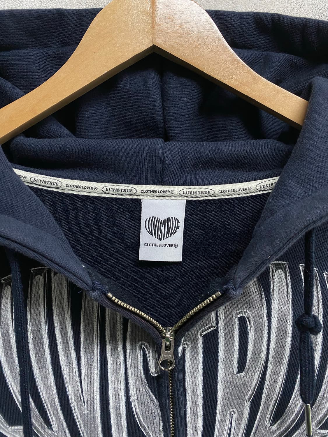 러브이즈트루 크롭 후드집업/여성F 상품이미지4