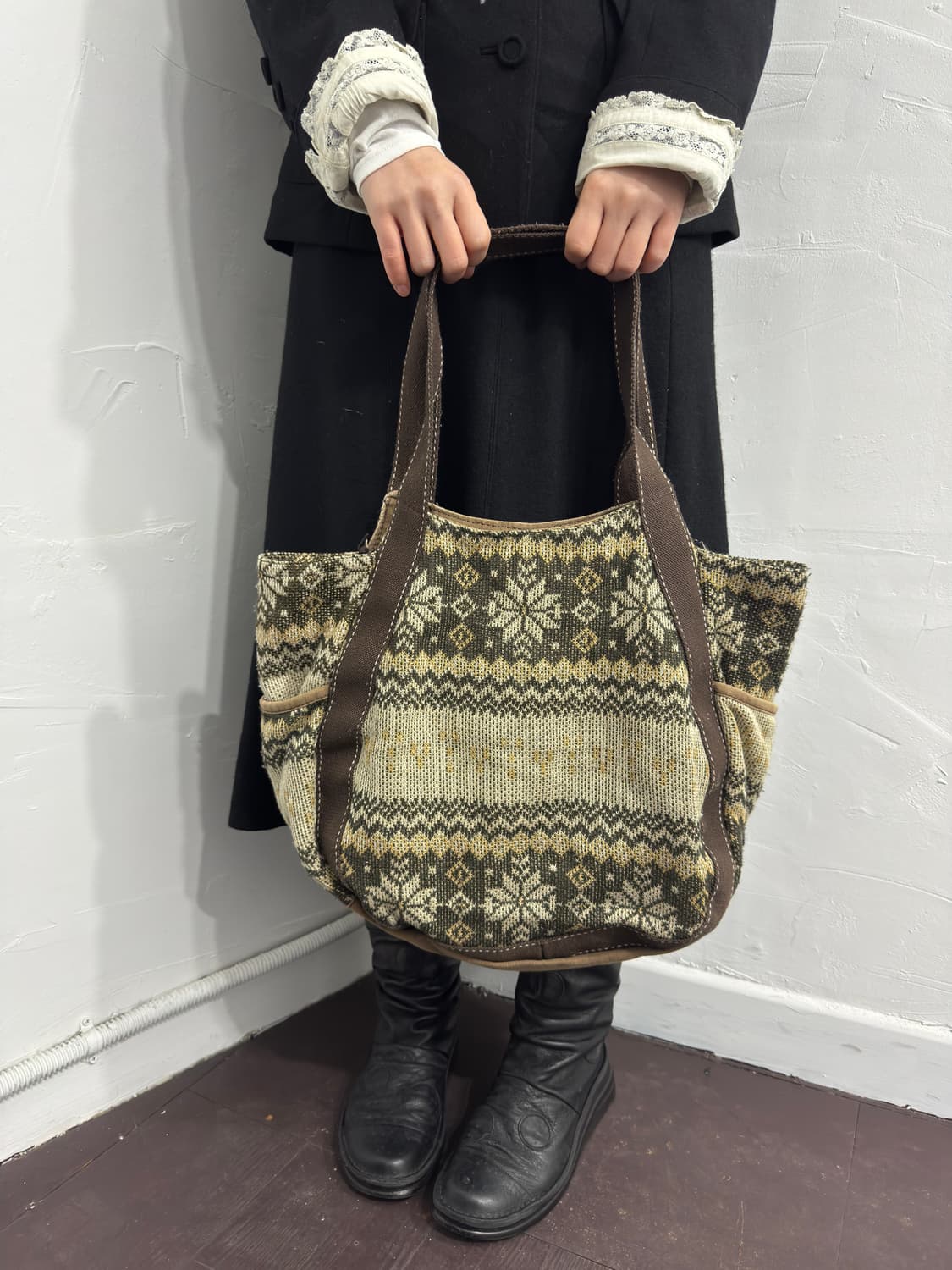 hush hush winter pattern bag 상품이미지1