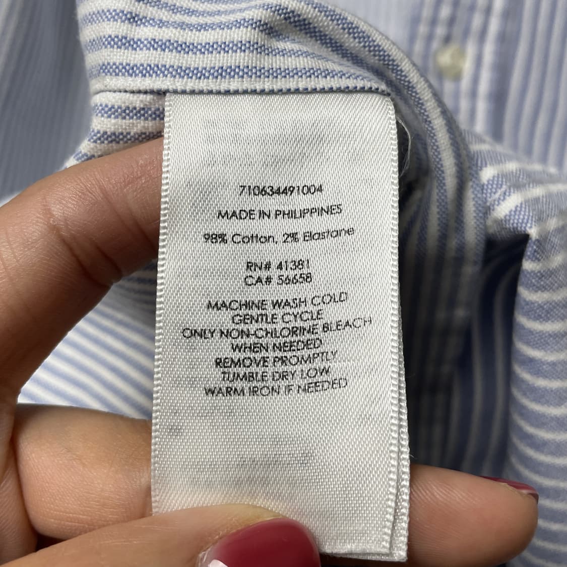 RALPH LAUREN 랄프로렌 블루 스트라이프 셔츠 A01067 상품이미지10