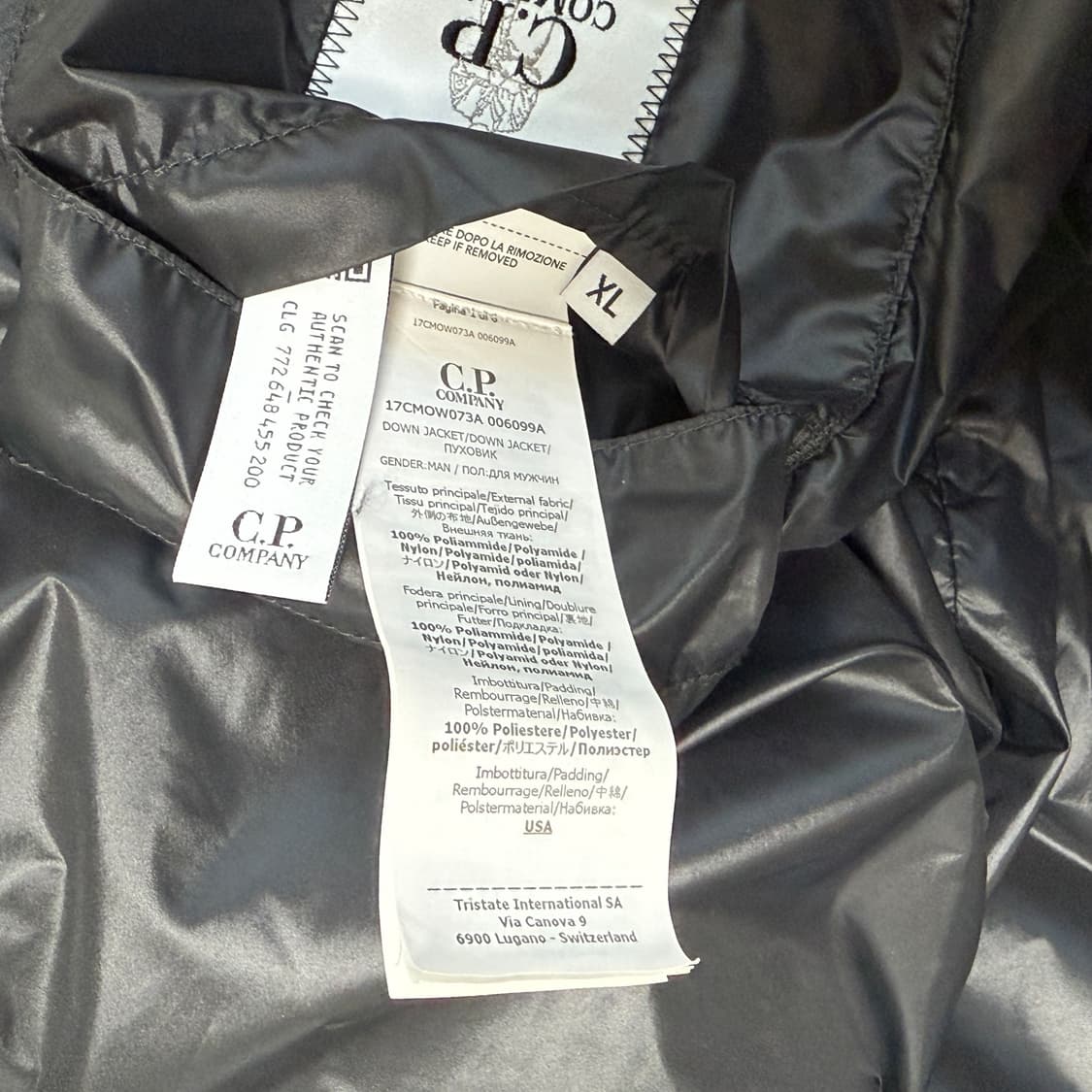 [xl] Cp컴퍼니 dd쉘 고글 경량패딩 상품이미지7