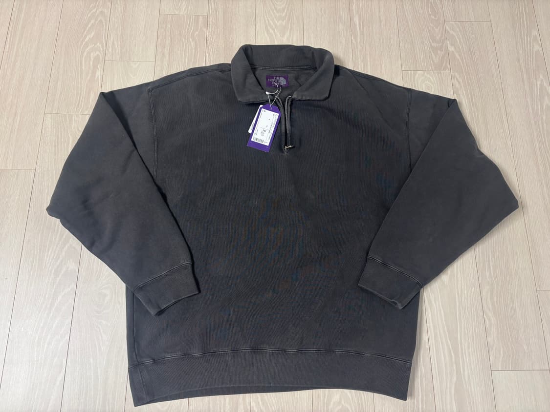 노스페이스 퍼플라벨 하프 집 스웨트셔츠 상품이미지1