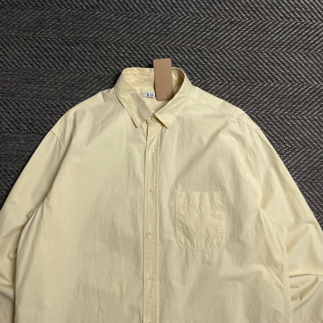 SUARE 수아레 미니멀 박시핏 코튼 셔츠y 5336 상품이미지5