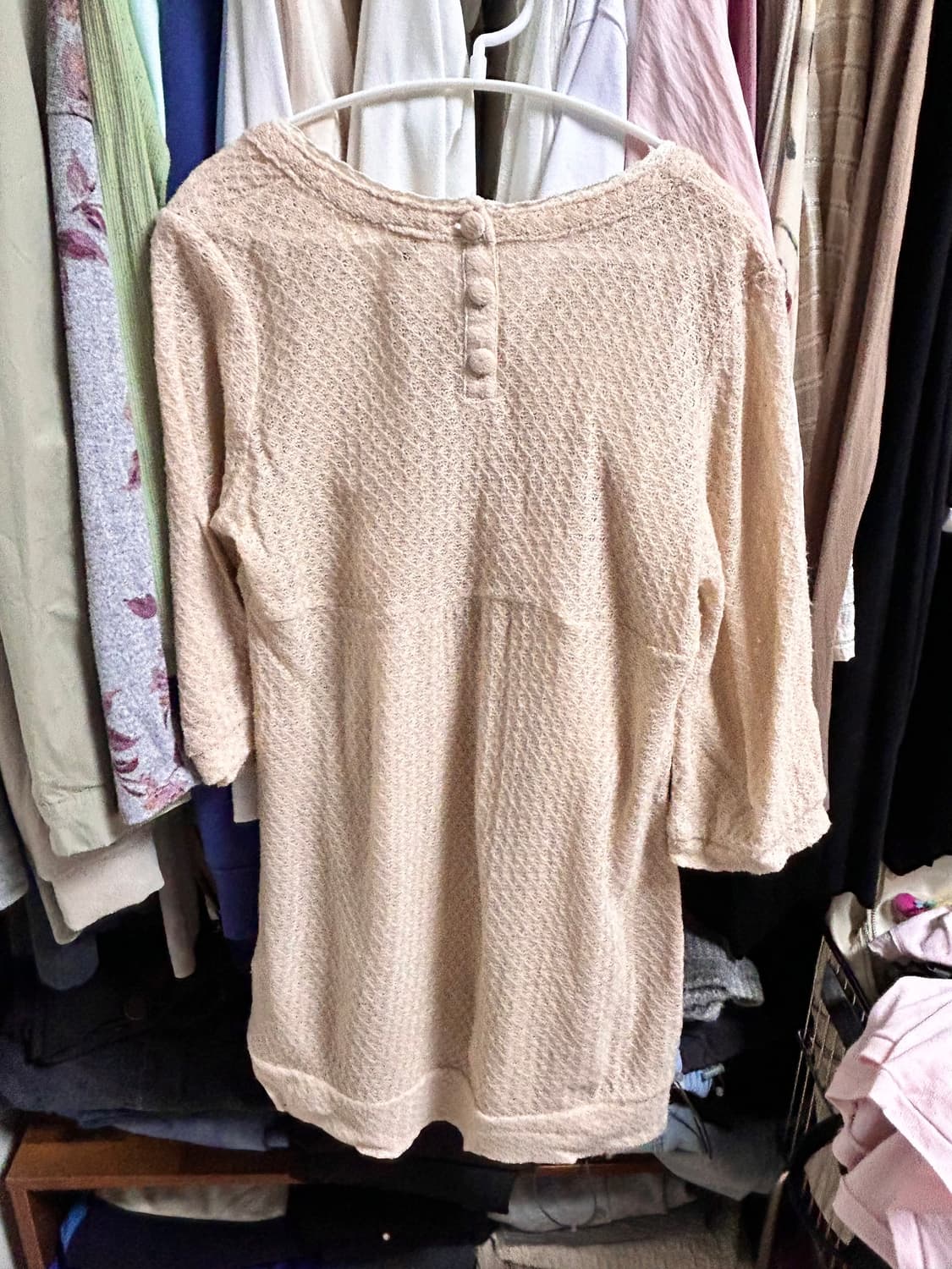 핑크 빈티지 니트 상의 상품이미지2