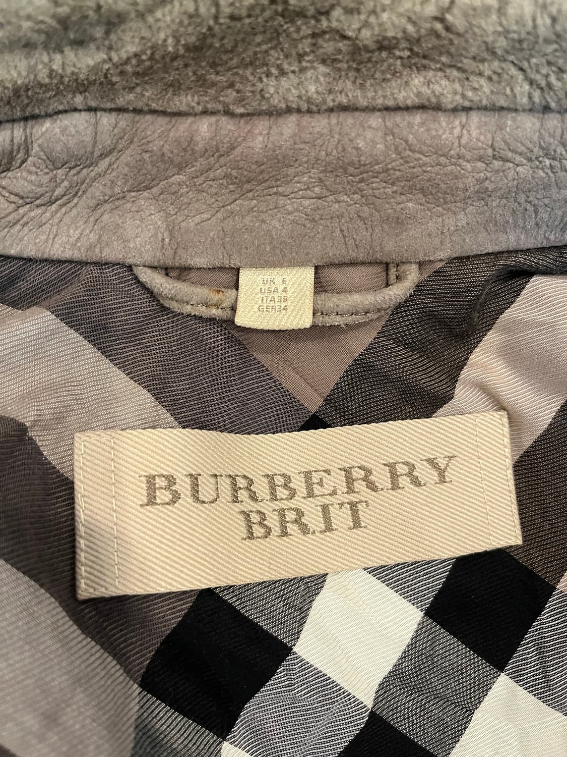 버버리 브릿 양가죽 자켓 UK6 정품 상품이미지8