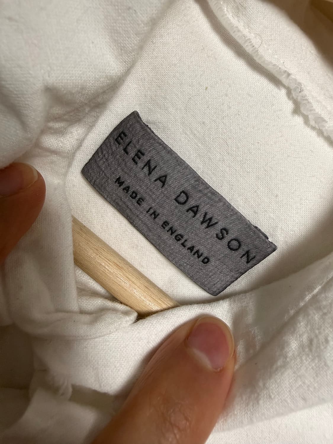 [M] Elena Dawson 코튼 셔츠 화이트 상품이미지2