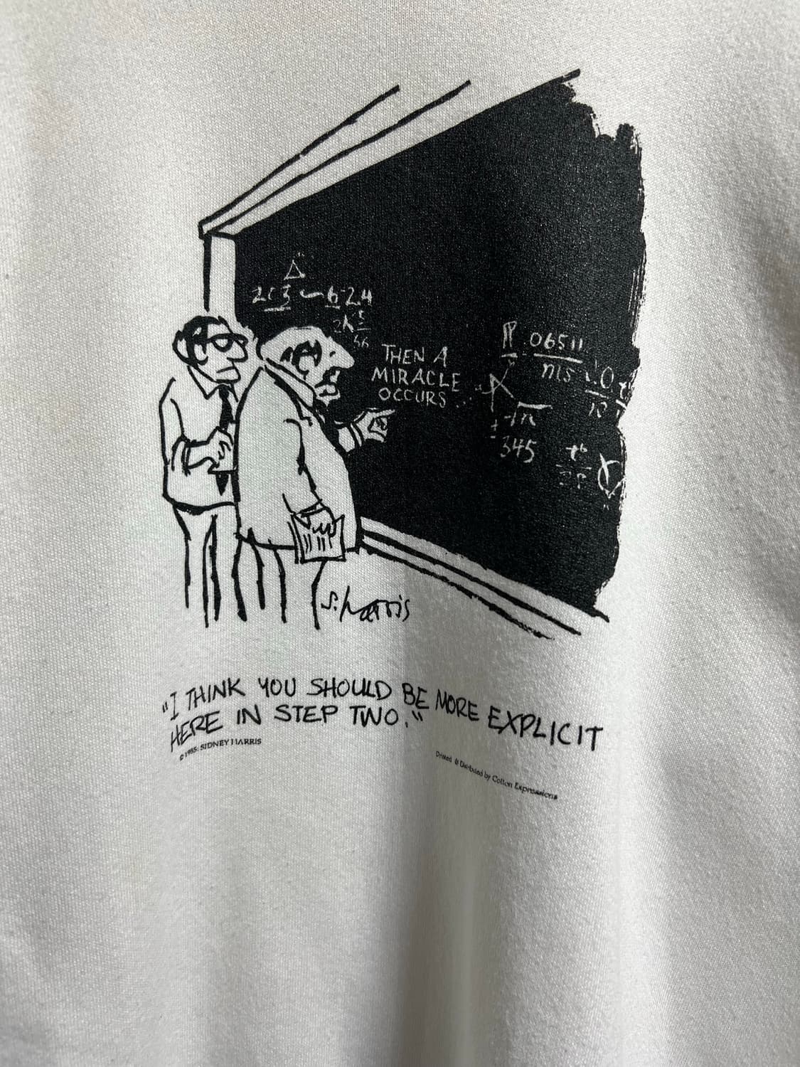 1985 Sidney Harris 프린팅 맨투맨 상품이미지2