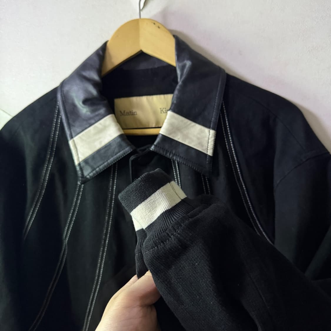 마뗑킴 라운드 스티치 바시티 점퍼(프리) 상품이미지6