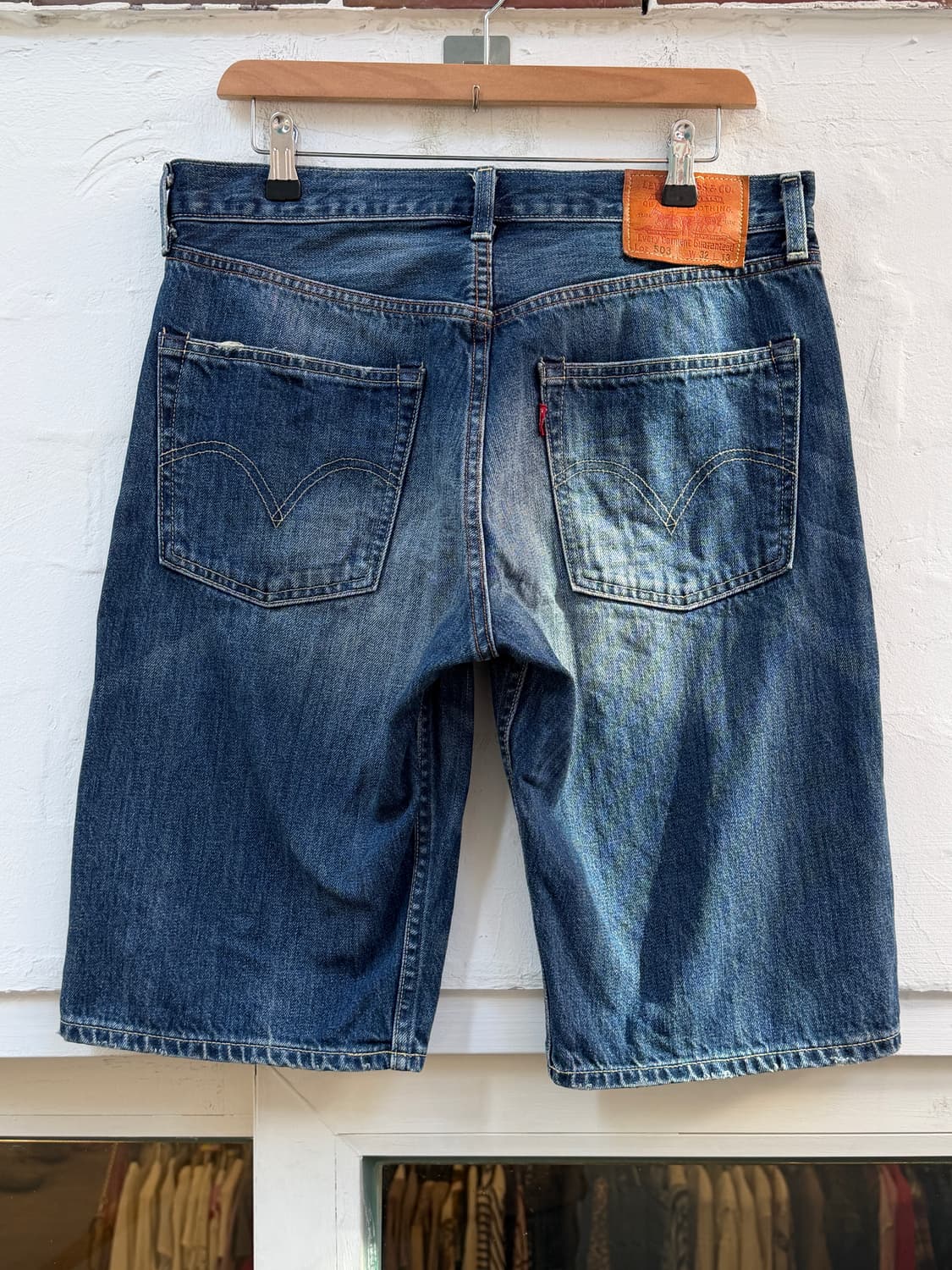 Levis 503 리바이스 루즈 스트레이트 데님 쇼츠 32x13 상품이미지9