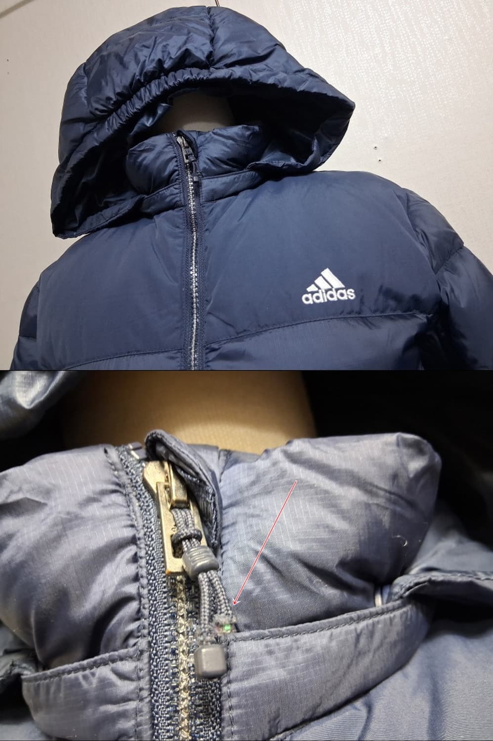 아디다스 여성다운패딩점퍼 후드탈부착 여성 44에서작은55까지 156까지
 상품이미지10