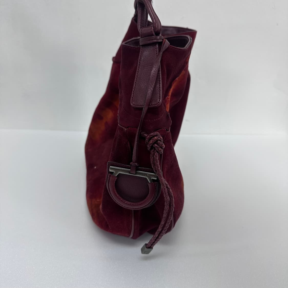 살바토레 페라가모 버건디 가죽 토트백 가방 상품이미지6