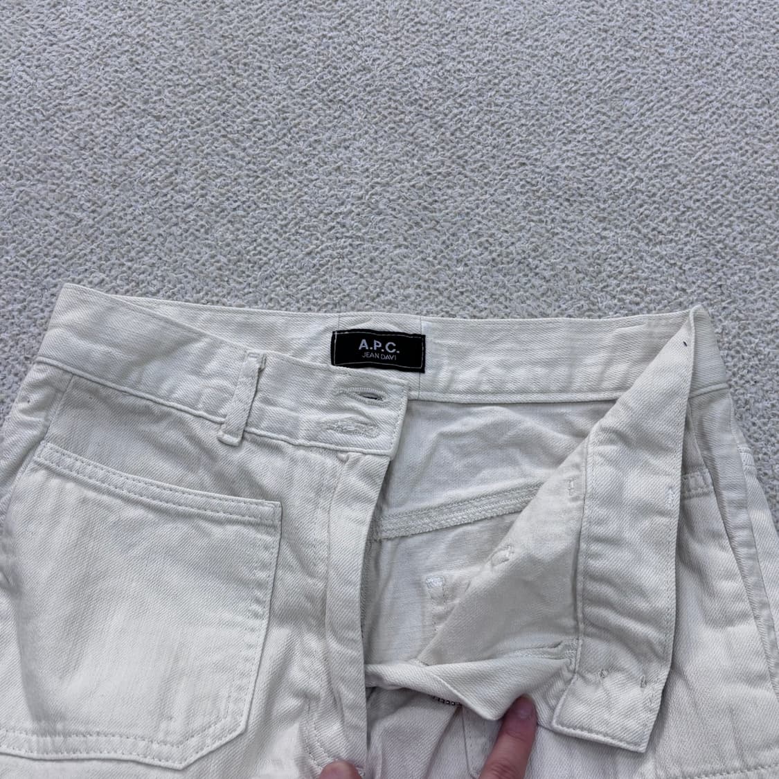 26 A.P.C 여성 화이트 데님 팬츠 0506E 상품이미지4