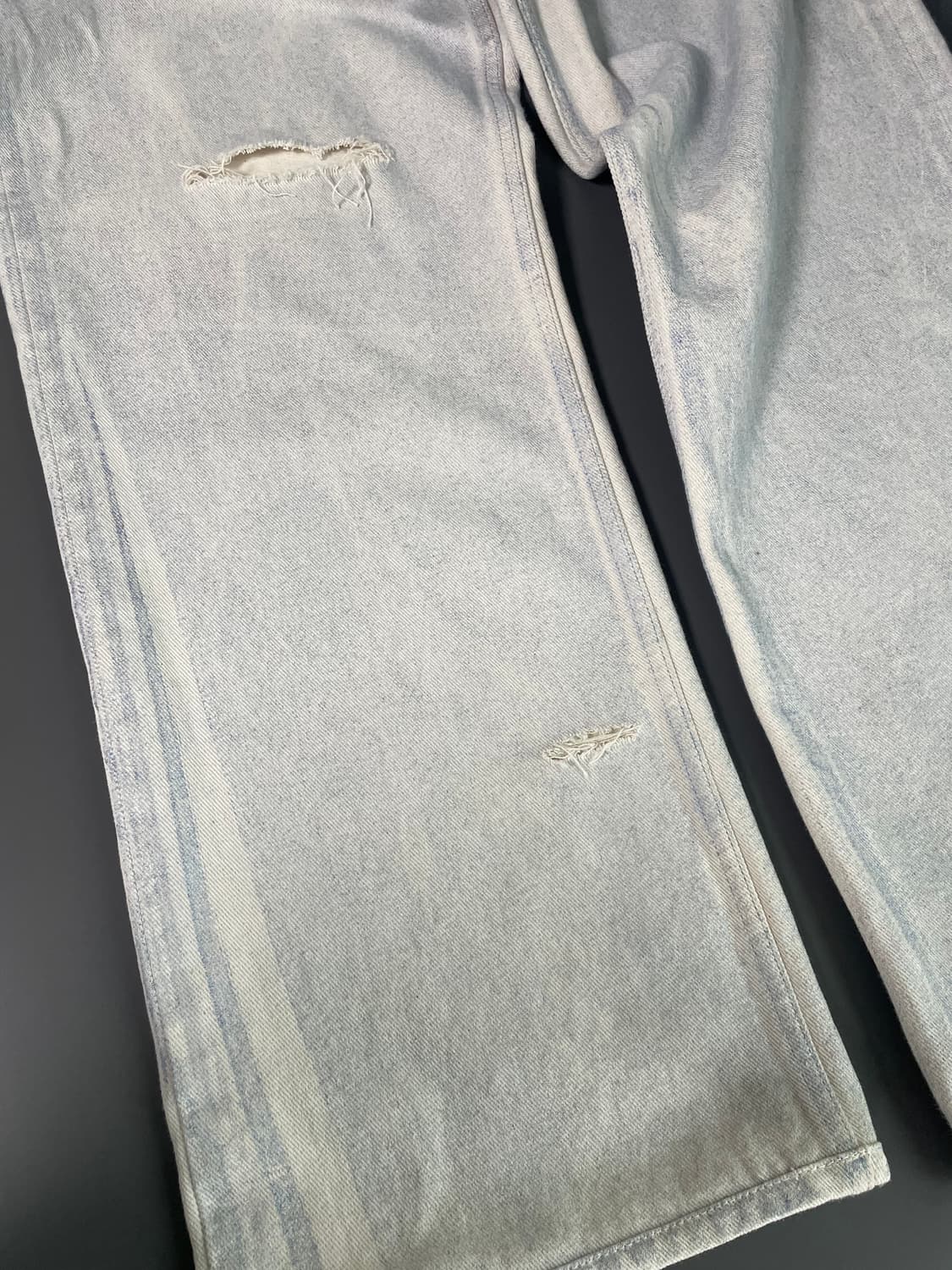 [33] 아워레가시 블루 포일 데님 팬츠 써드컷 상품이미지10