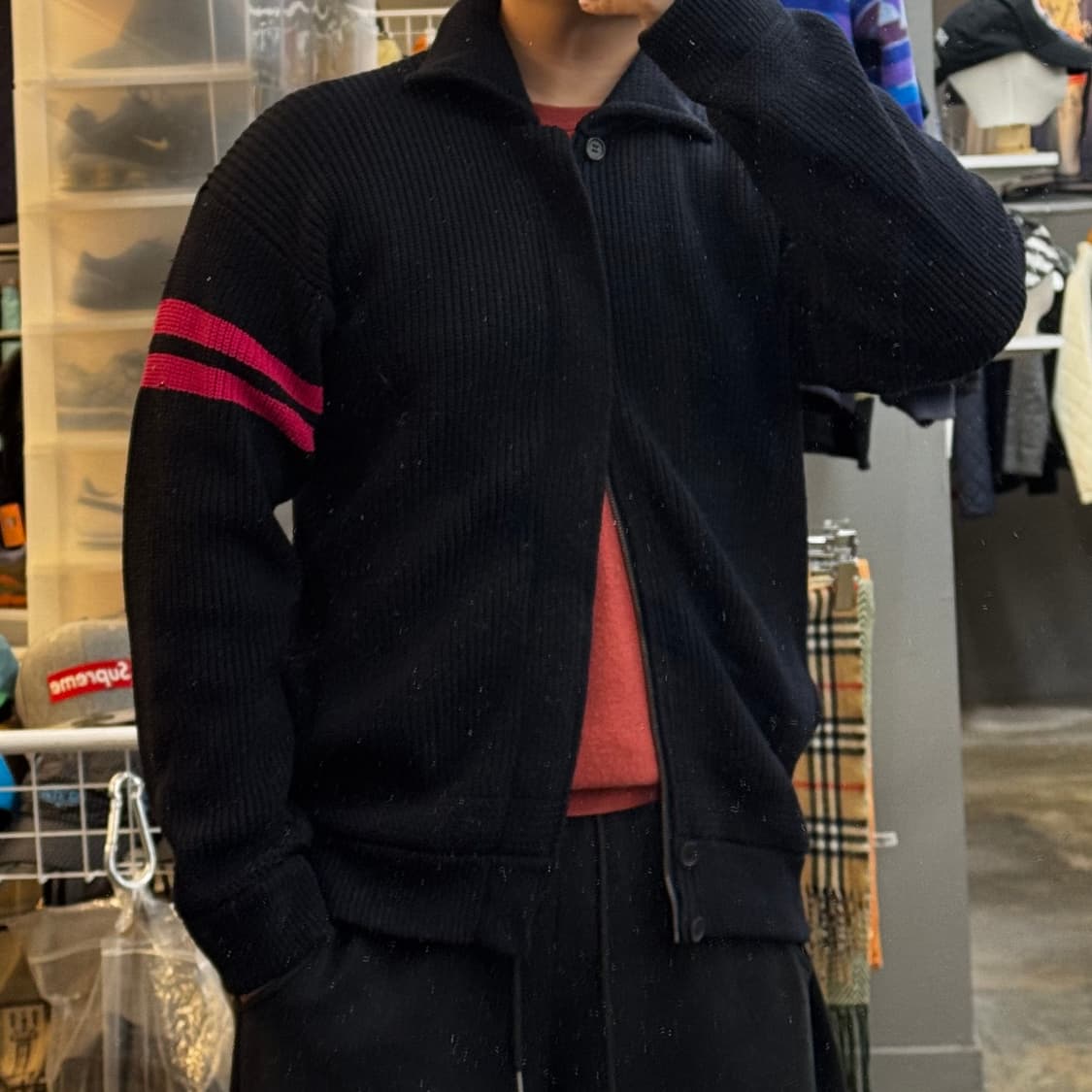 ARMANI 아르마니 니트 집업 자켓 (XL-XXL) 알마니 상품이미지3