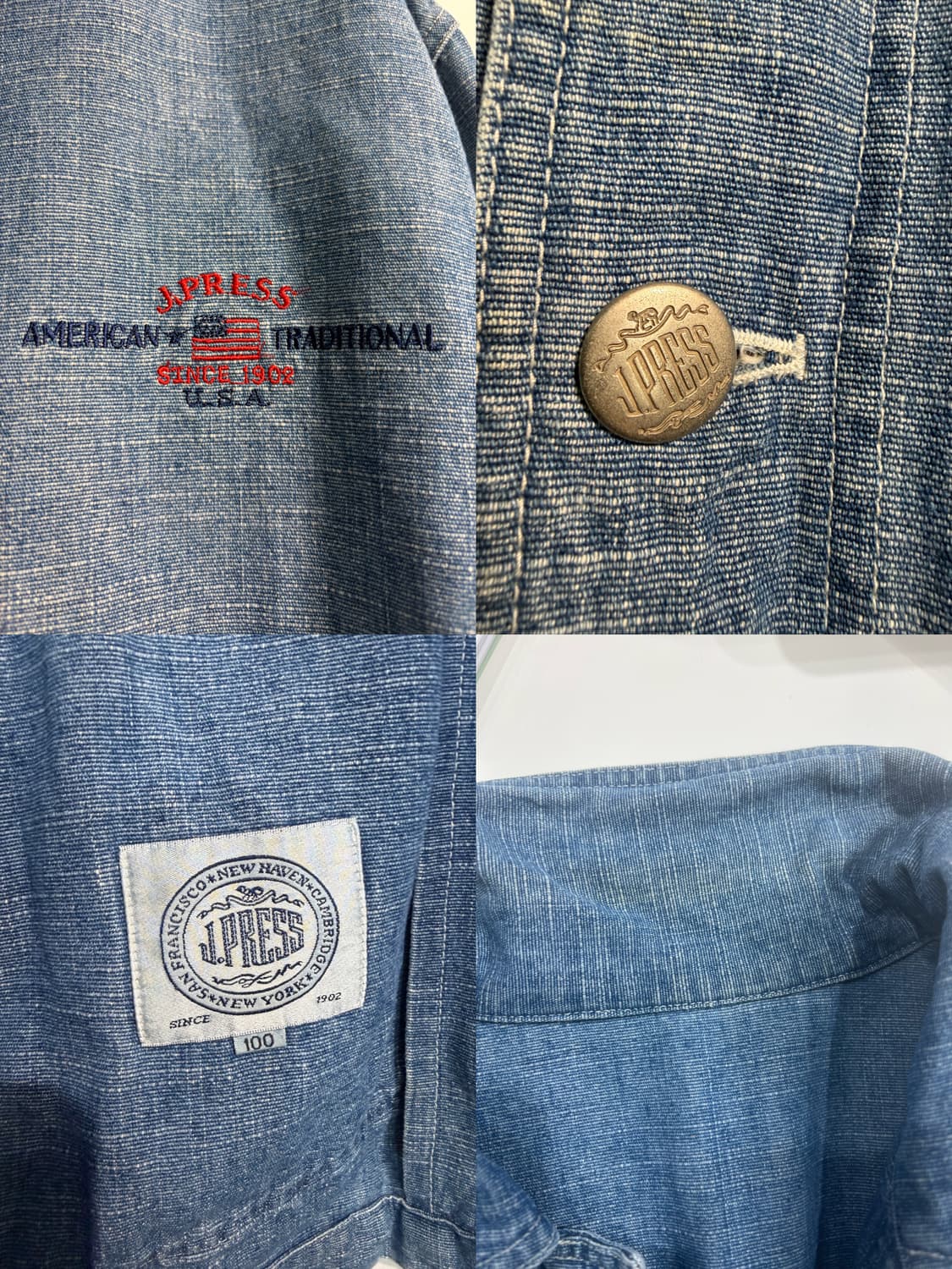 J.press 제이프레스 초어 데님 커버올 자켓 XL~2XL 상품이미지8