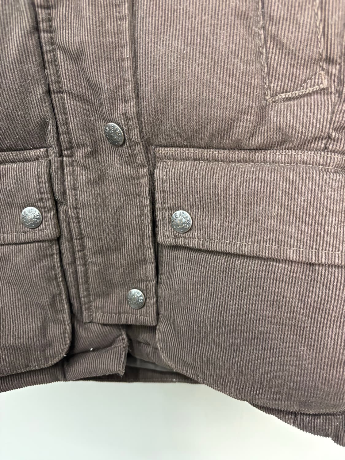 폴로진스컴퍼니 코듀로이 패딩 베스트 (퍼 탈부착 가능) A3102 상품이미지4