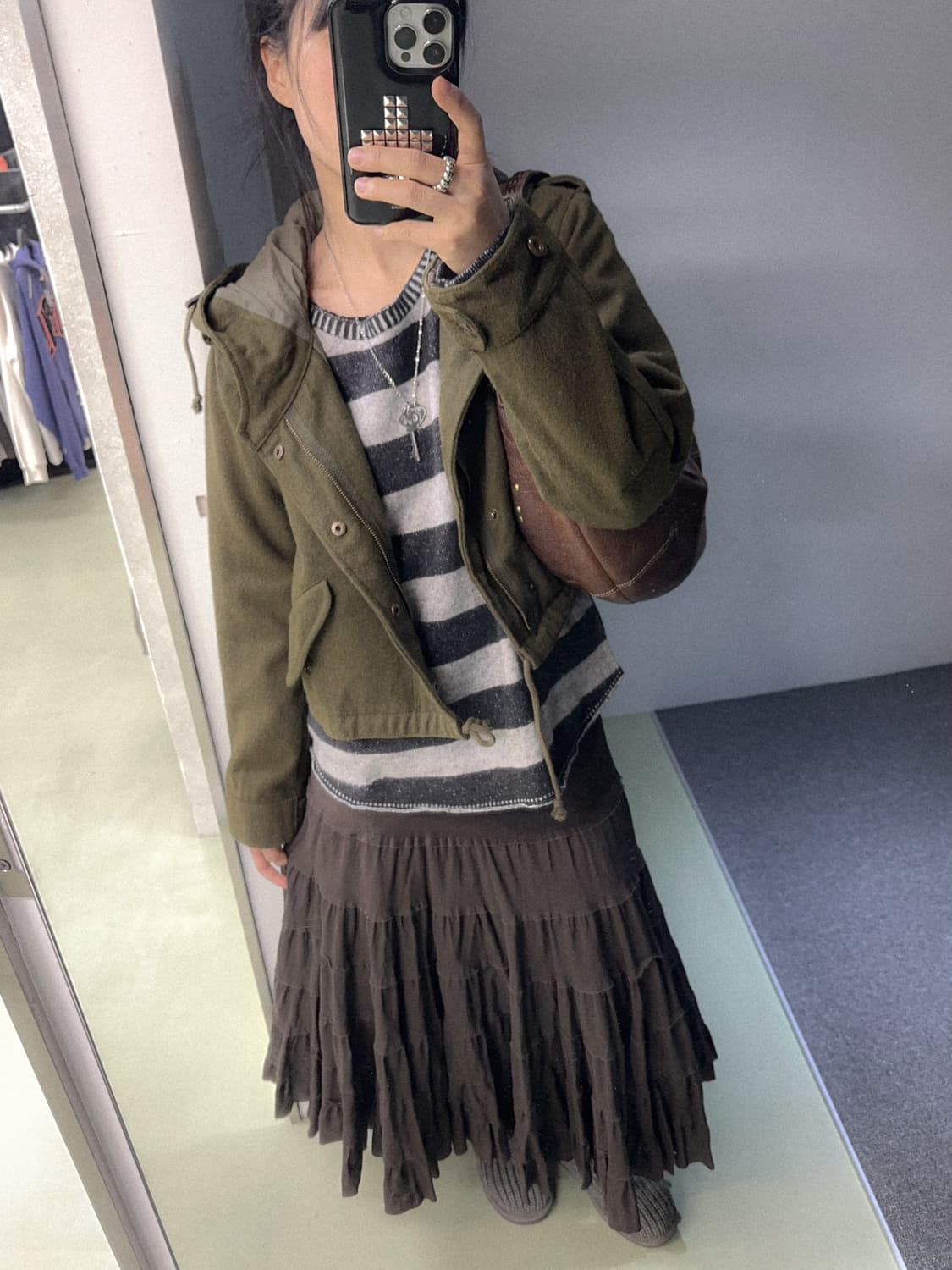 beams boy khaki wool hd jacket 상품이미지5