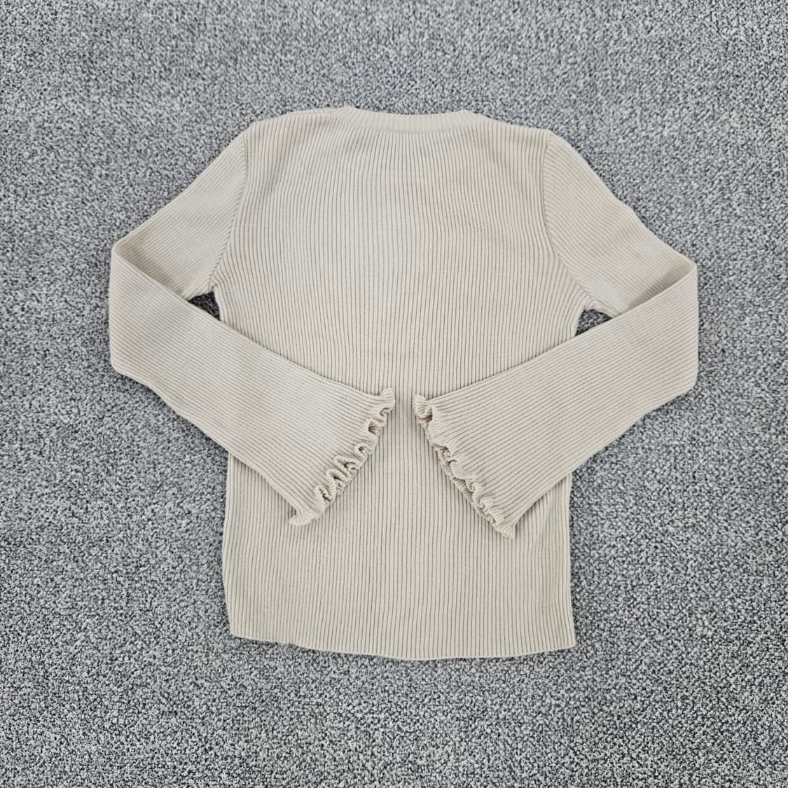 [실측확인]  여성 골지 손목 프릴 니트 1104JM1 상품이미지3