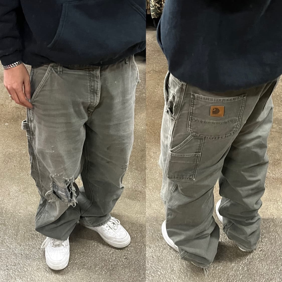 Carhartt 플란넬 라인드 카펜터 팬츠 (36“) 상품이미지5