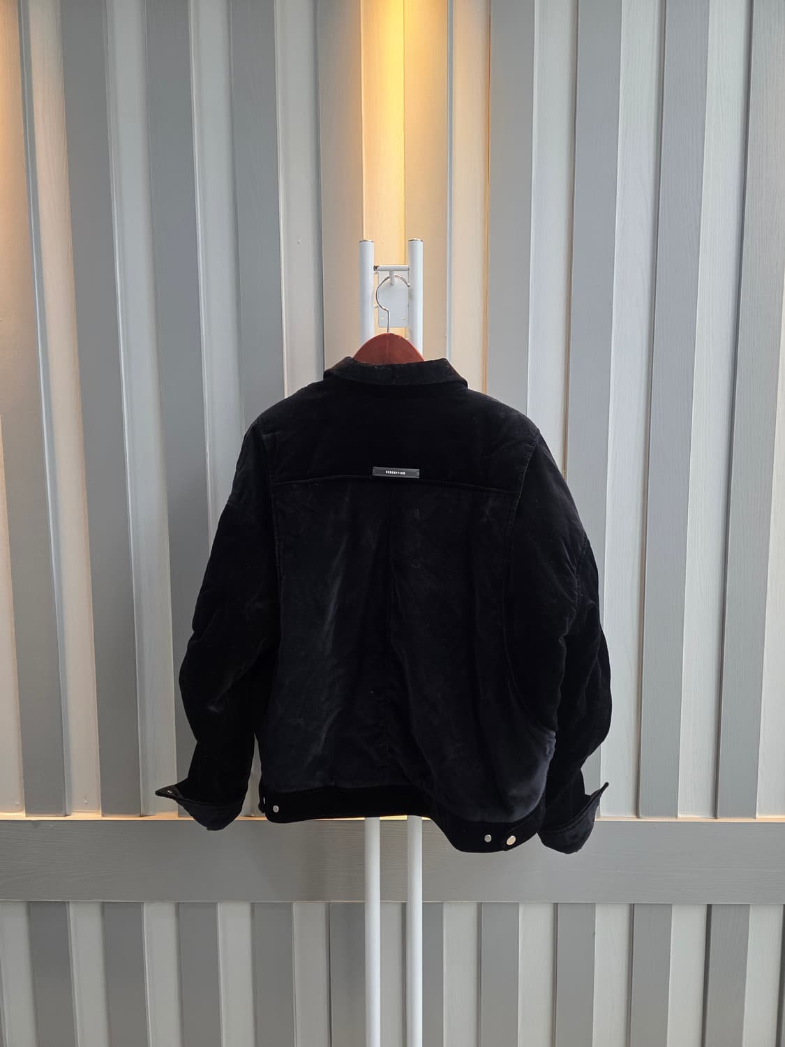 블랙 벨로아 패딩점퍼 상품이미지2