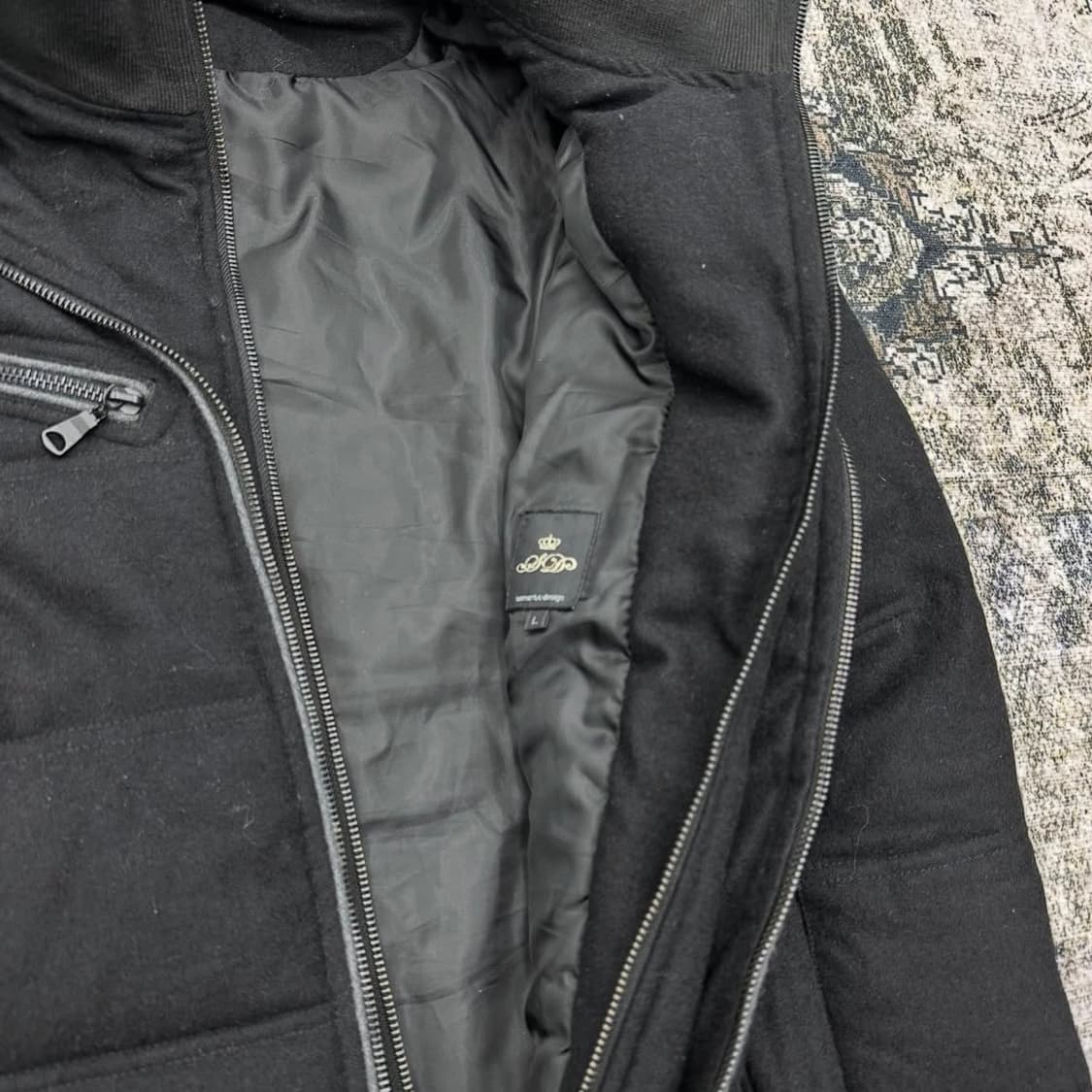 Semantic design double zip down jacket 상품이미지8