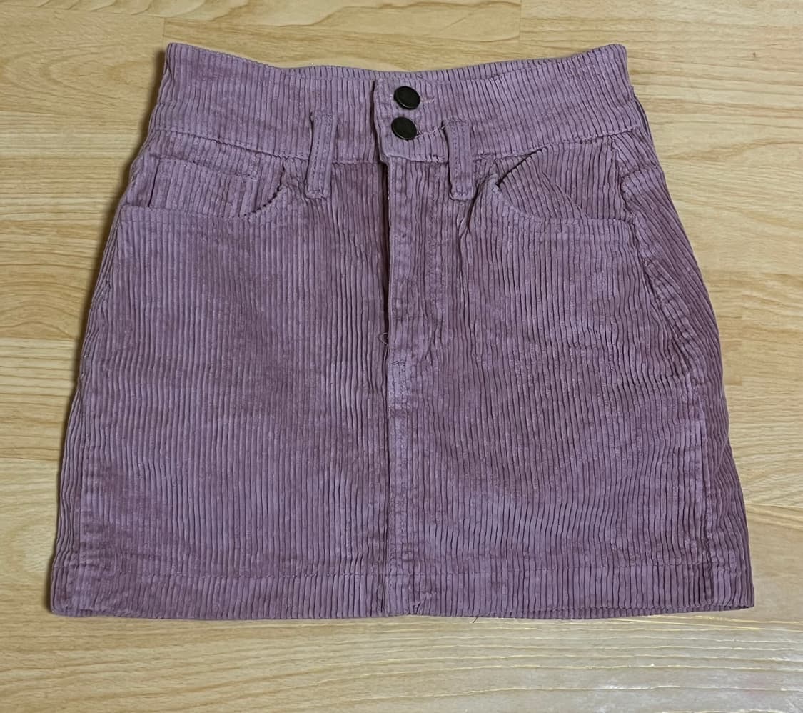 핑크 코듀로이 치마바지 상품이미지4