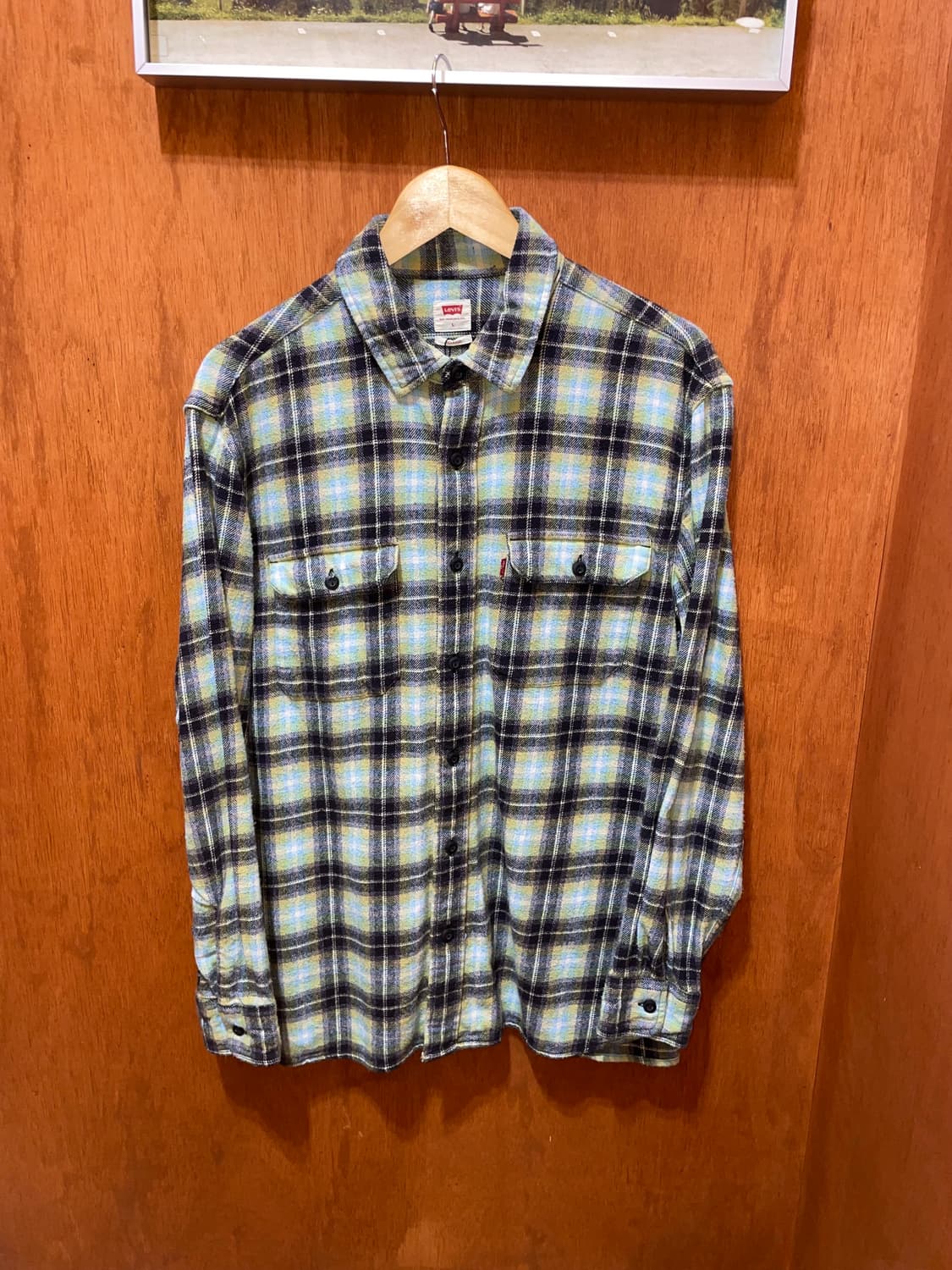 (L) Levi's 리바이스 플란넬 체크 셔츠 상품이미지3