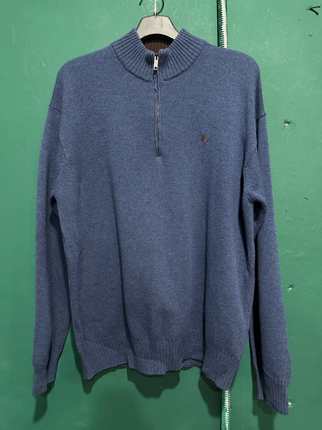 버버리 반집업니트 네이비 105 상품이미지1