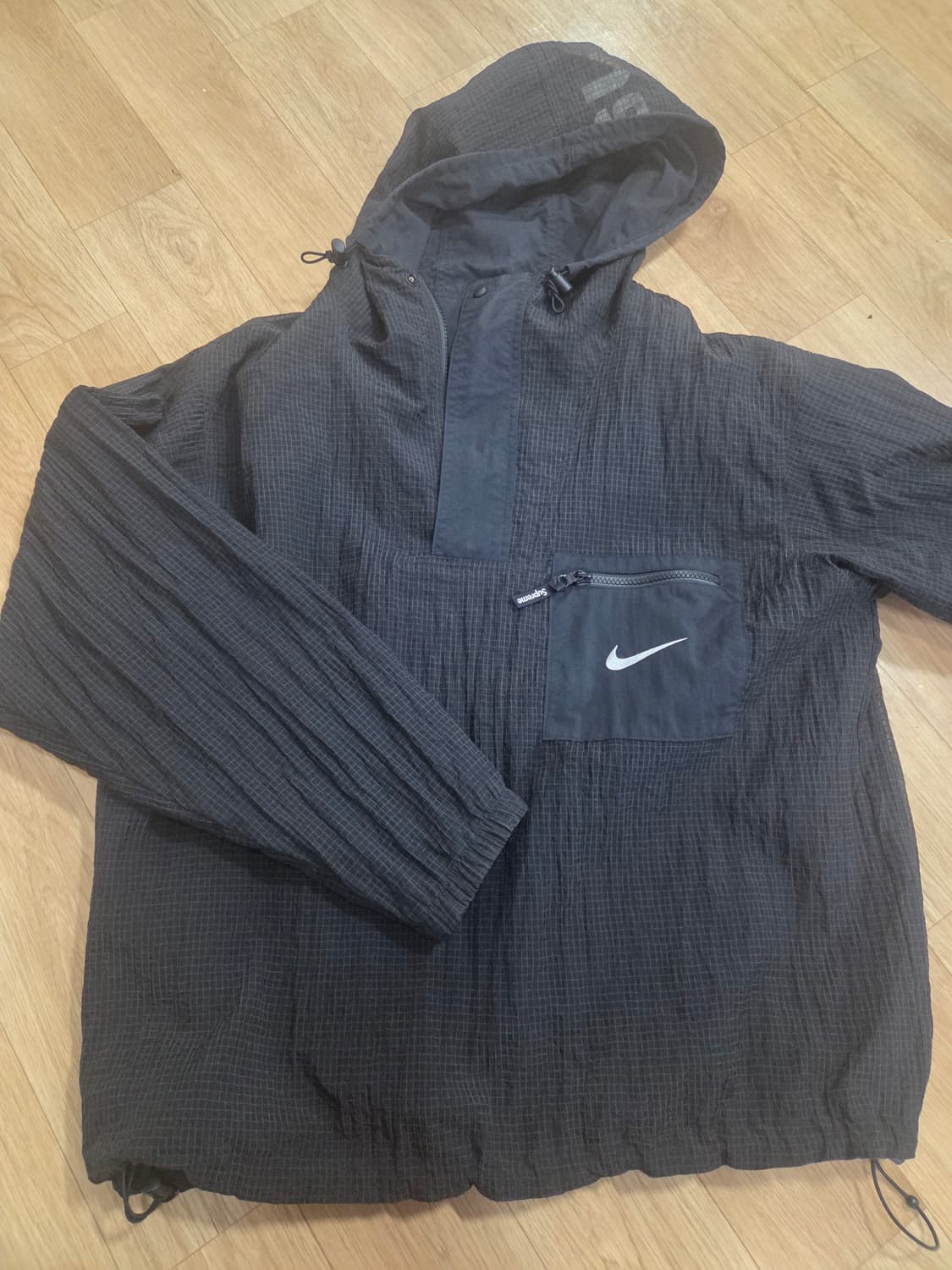 슈프림 x 나이키 쥬얼 리버시블 립스탑 아노락 블랙 - 20FW 상품이미지1