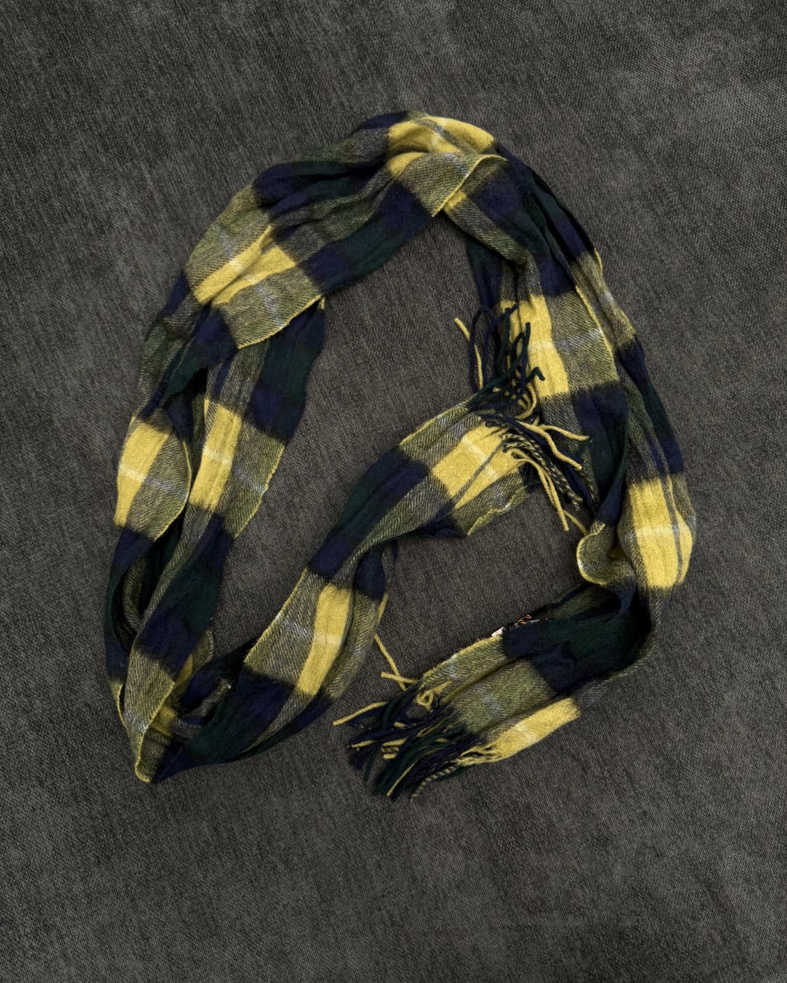 빈티지 캐시미어 체크 머플러 상품이미지1