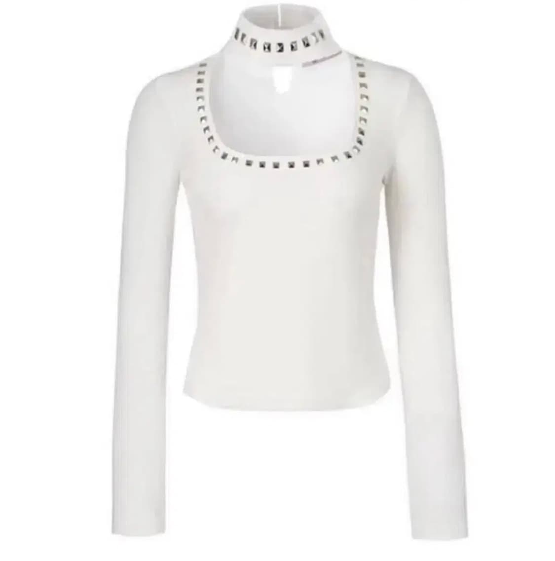 베메클 베이비메탈클럽 스터드 초커 화이트 상품이미지1