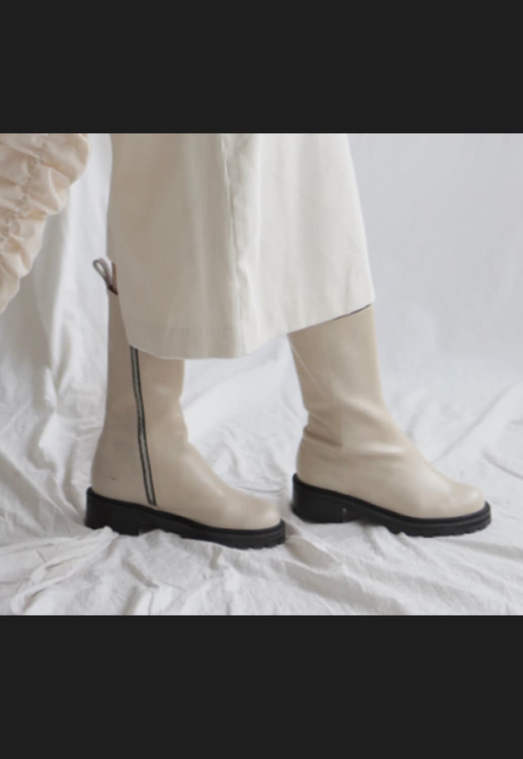 소프트서울 레더 부츠 크림 상품이미지2