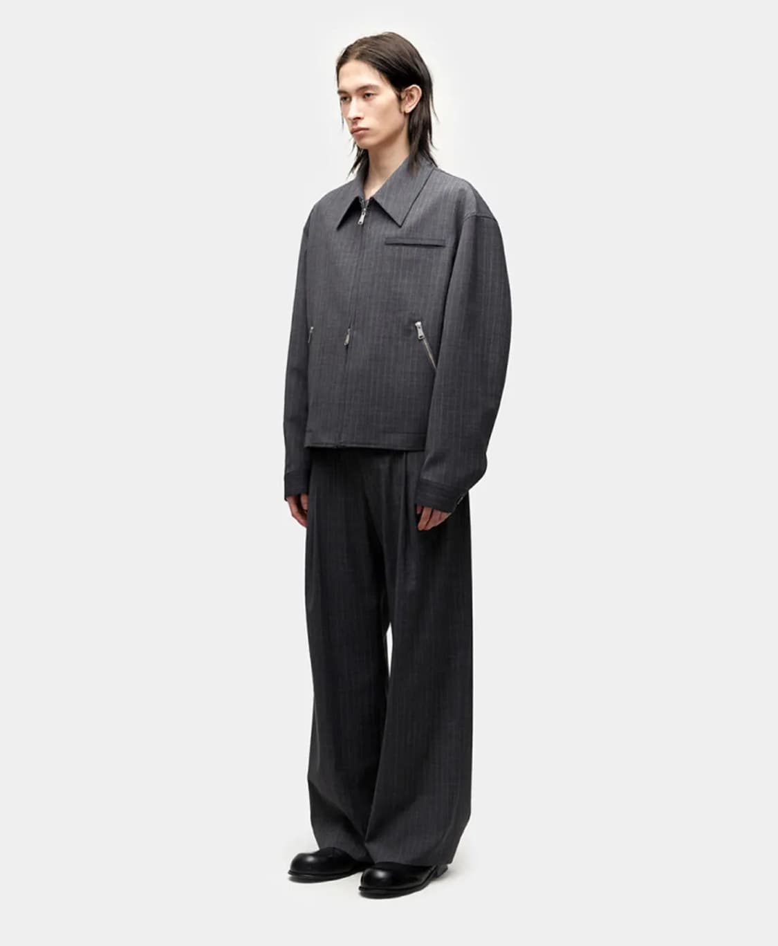 쿠어 스트라이프 슬랙스 (M) 상품이미지1