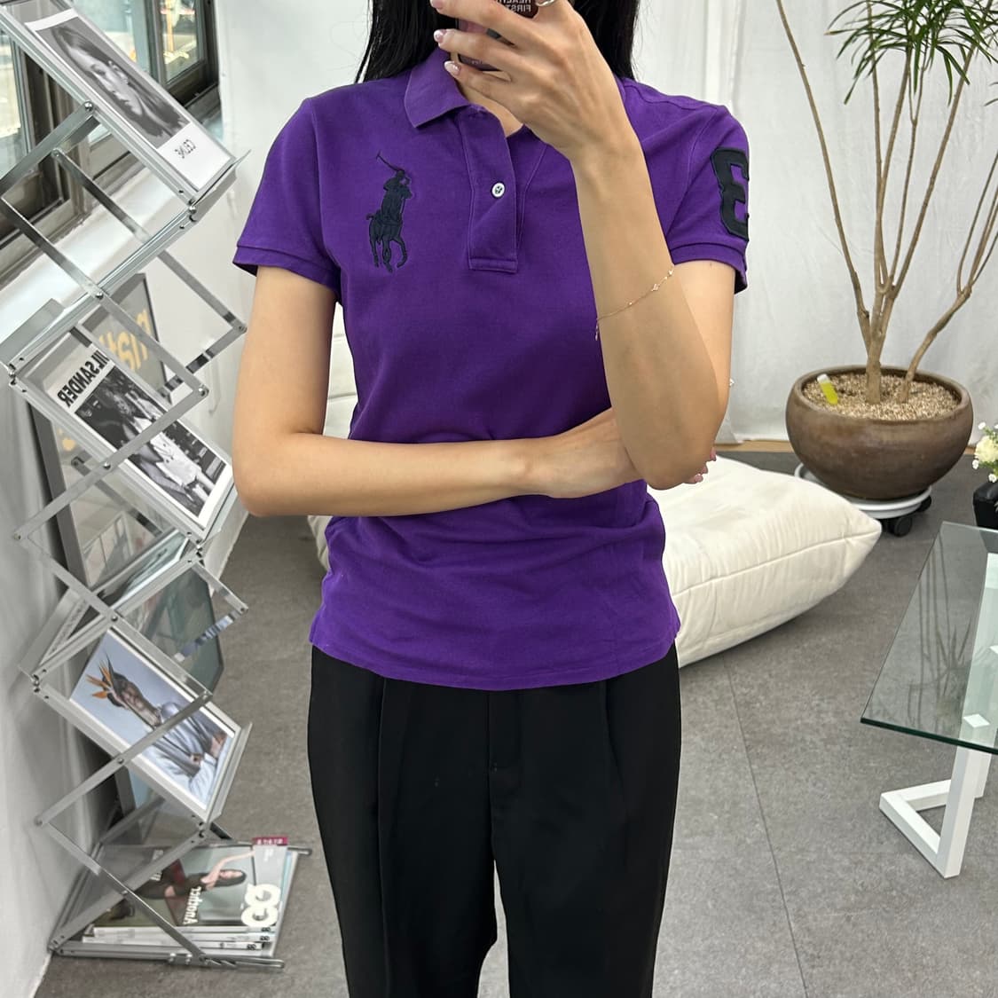 폴로 랄프로렌 여성 빅포니 반팔카라티 상품이미지1