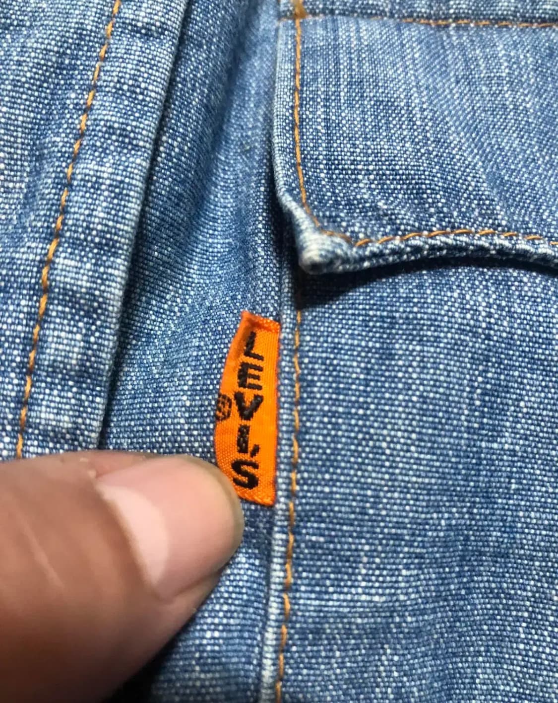 리바이스 LVC Big-E(오렌지 탭)SHAMBRAY SHIRT 상품이미지5