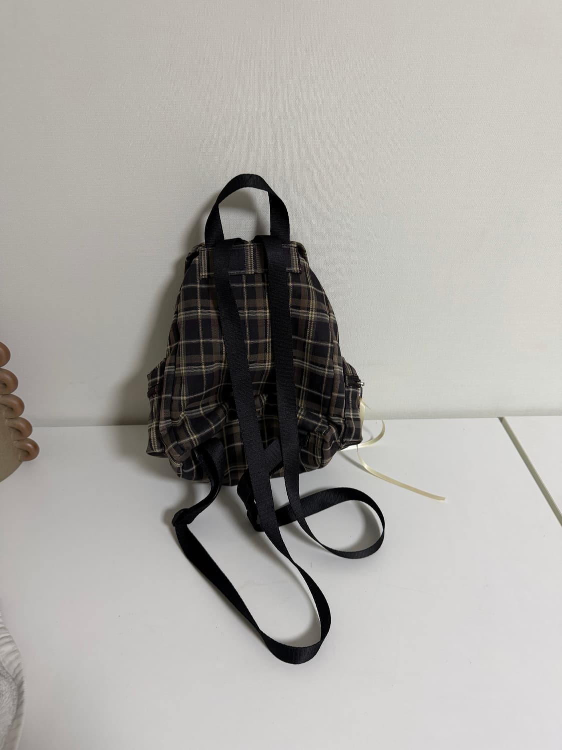 페넥 체크 미니 백팩 상품이미지2