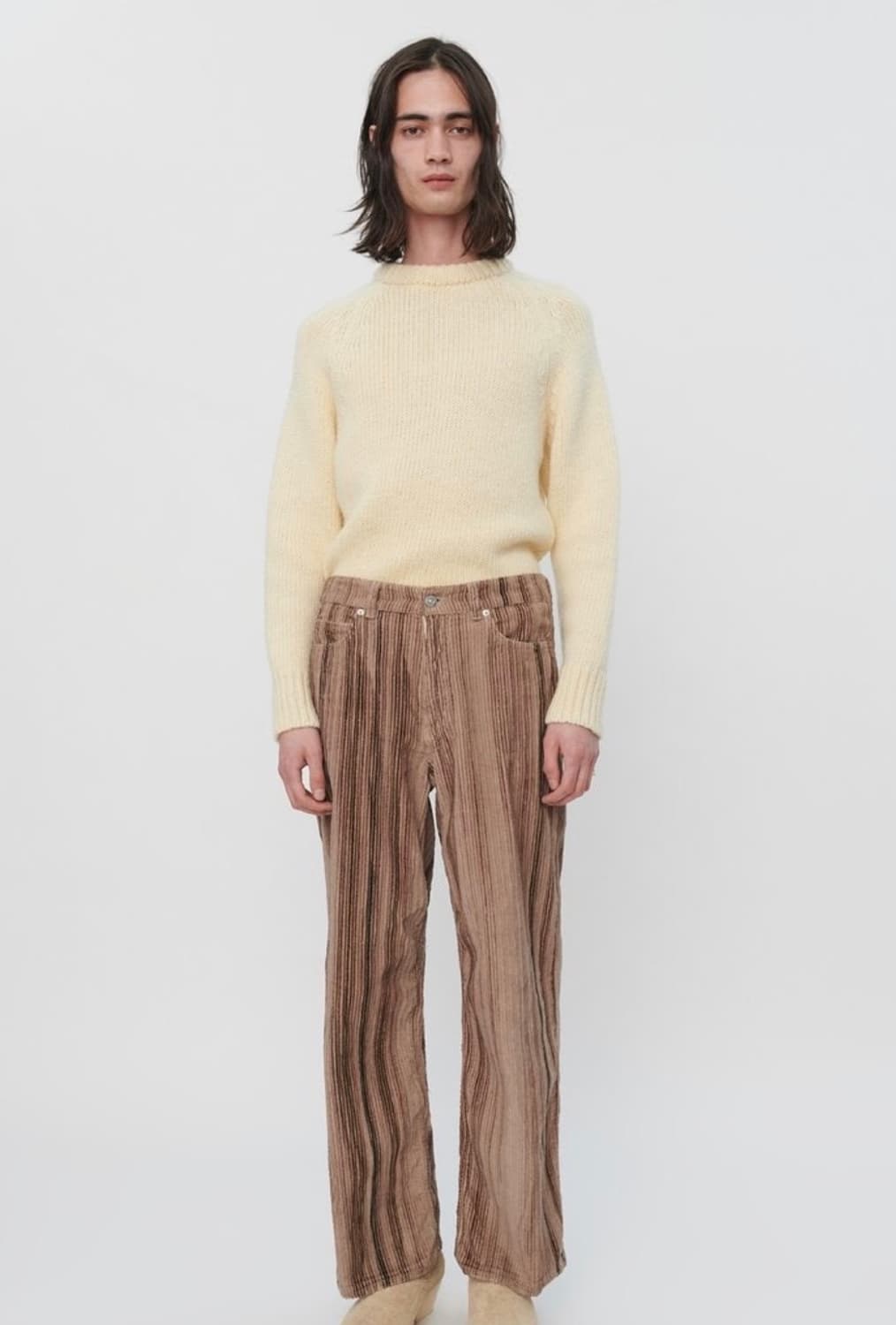 [44] 아워레가시 20fw 바스트컷 44 헤어 스트라이프 코듀로이 팬츠 상품이미지6