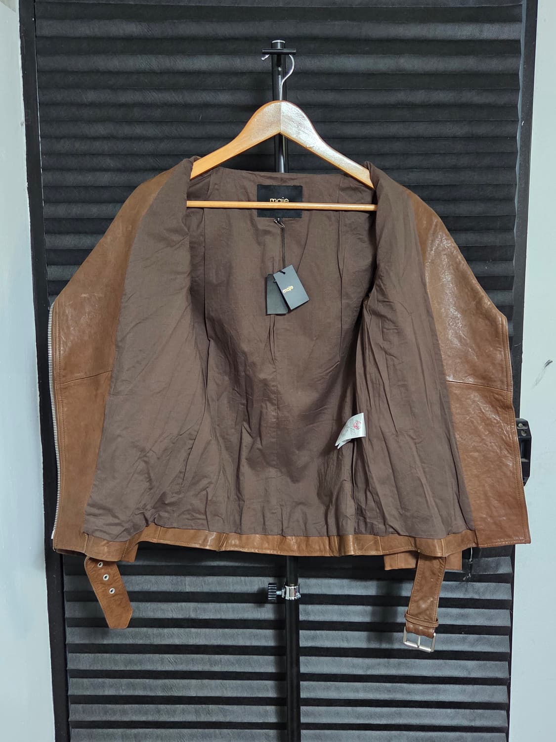 (정품) [마쥬] 양가죽 벨티드 라이더 자켓 | 00104 상품이미지5