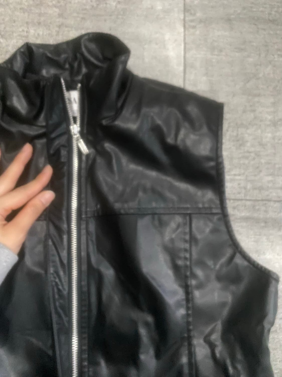 일본빈티지 Ellesaison 오리엔탈보헤미안 가죽레더베스트조끼 상품이미지2