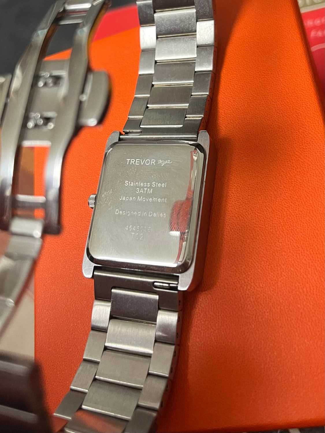 빈티지 메탈 사각 시계 일본 무브먼트 상품이미지2