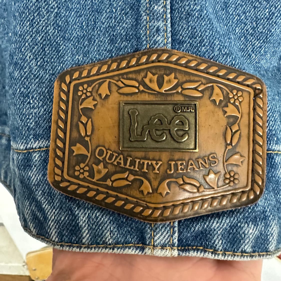 90‘s 리 플라워자수 데님자켓 상품이미지8