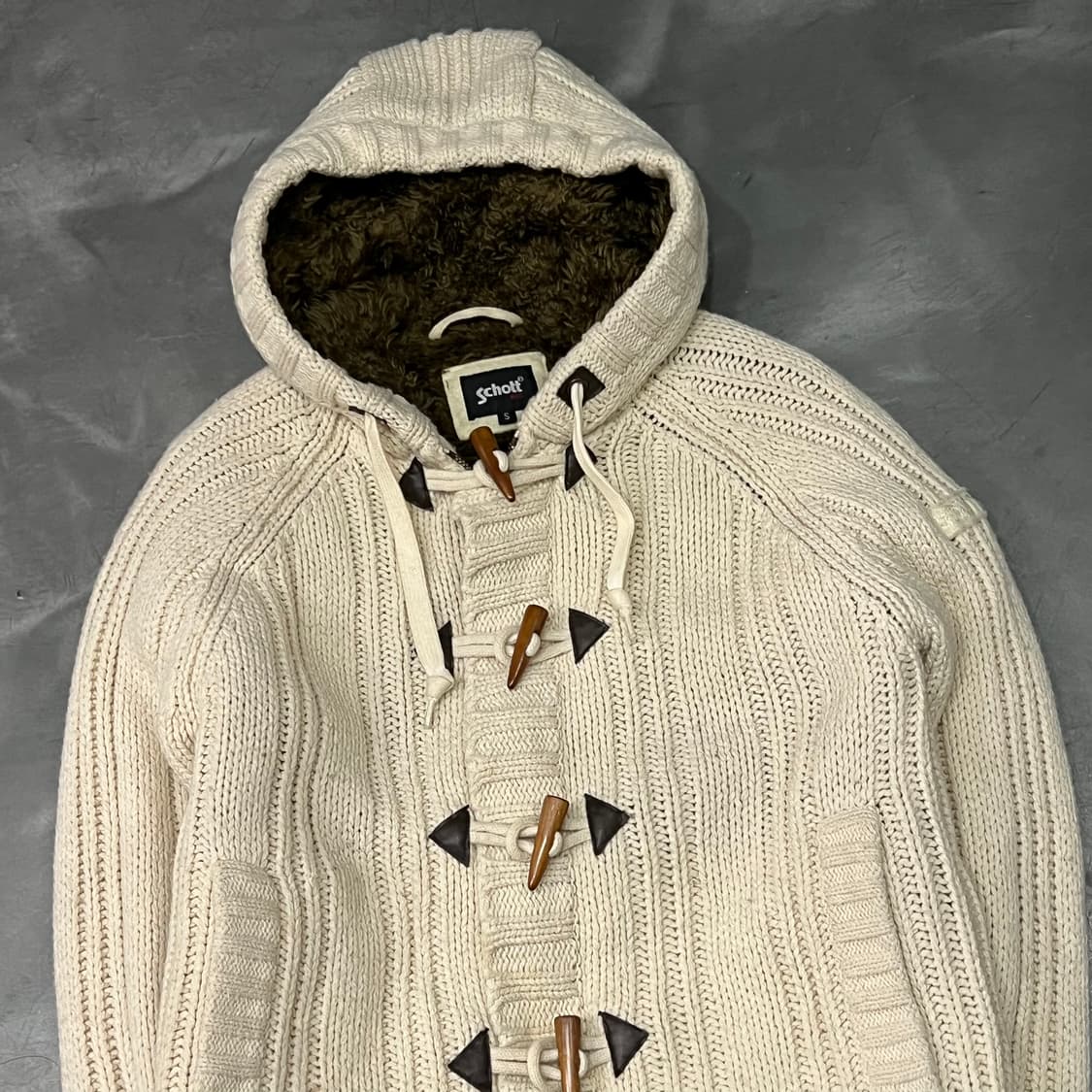  쇼트 더플 후드 가디건 y14745 상품이미지3