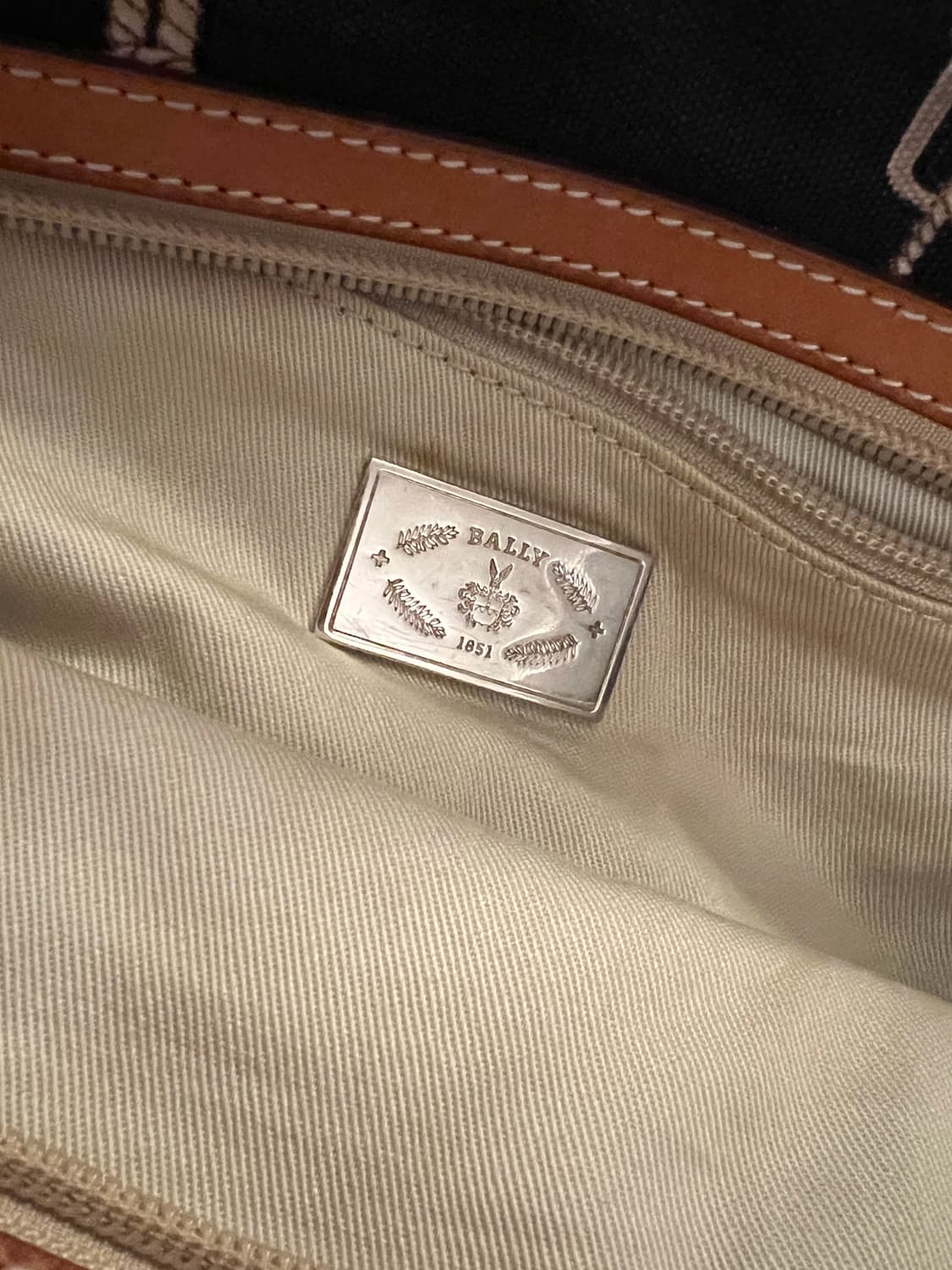 BALLY 발리 genuine leather 토트백 코튼백 상품이미지3
