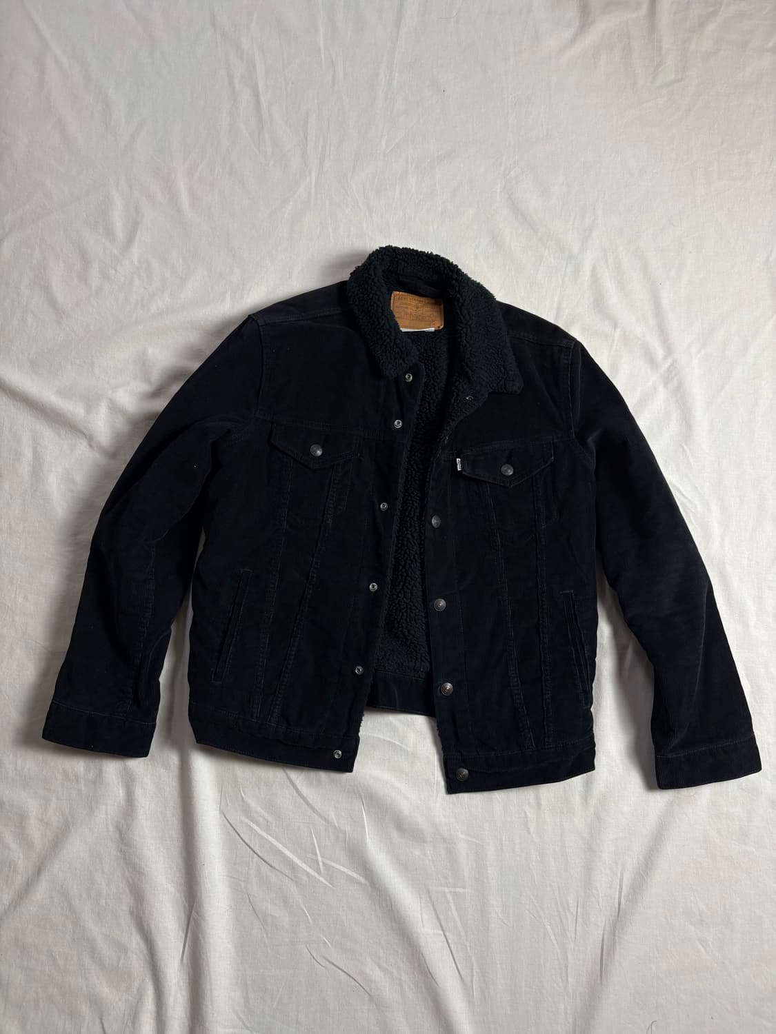 Levis 리바이스 블랙 쉐르파 자켓 M 상품이미지1