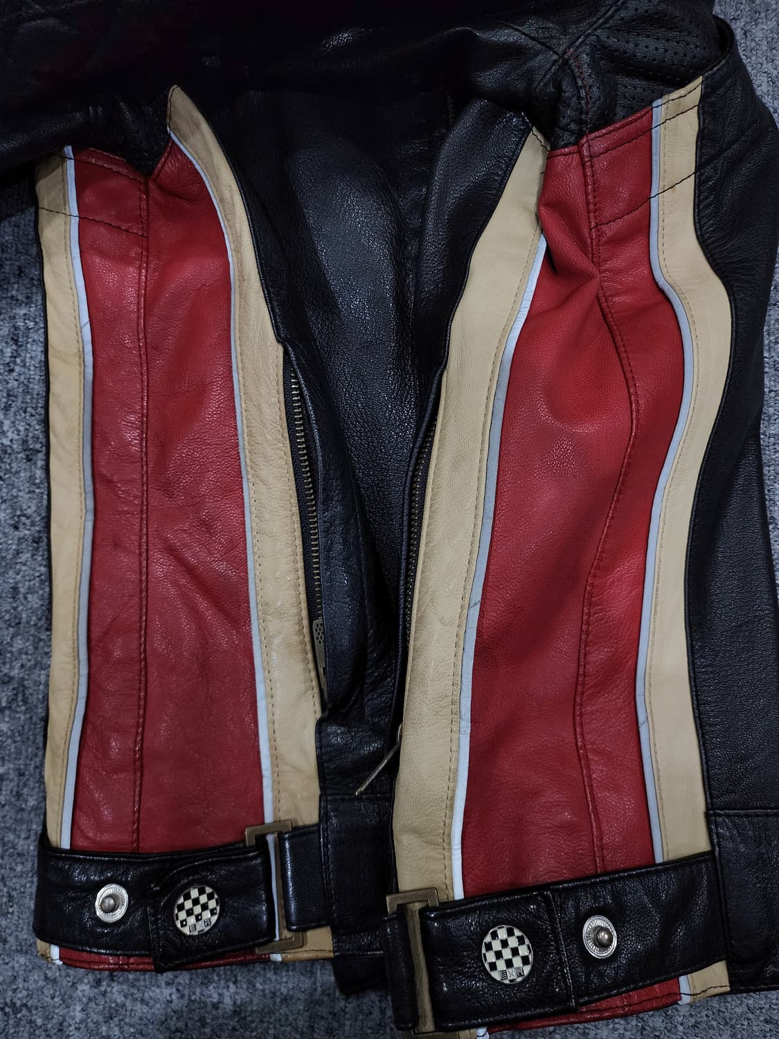 EXR 램스킨 산양가죽 사이드라인 레이싱 자켓 레더 자켓 100 상품이미지7